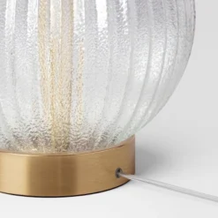 Small Ribbed Glass Lamp Base Clear - Threshold™ -Adesso Sales Store GUEST 3afd392d 594c 4005 9b08 cc2e50aa3c8c