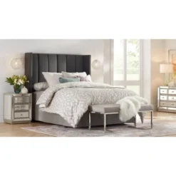 360 Lighting Julia Modern Table Lamp 26 1/2" High Green Glass White Drum Shade For Bedroom Living Room Bedside Nightstand Office Kids Family House -Adesso Sales Store GUEST 3b1fbd30 a867 4abf 8197 eb0904bef2de