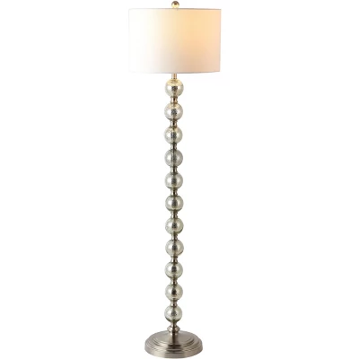 Cace Floor Lamp - Nickel/Ivory - Safavieh 2 Cace Floor Lamp - Nickel/Ivory - Safavieh - Image 2