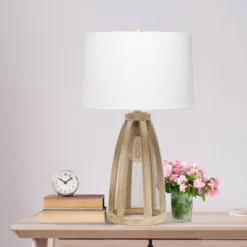 Wood Arch Farmhouse Table Lamp With Fabric Shade Natural - Lalia Home -Adesso Sales Store GUEST 3e052abc e71a 4c9b 95bf 1df190647a40