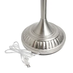 1-Light Classic Torchiere Floor Lamp With Marbleized Glass Shade Brushed Nickel - Lalia Home -Adesso Sales Store GUEST 3ee14643 c348 4733 b3ad 0e36a2d7ec4a