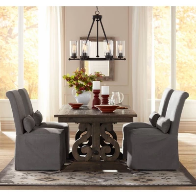 Franklin Iron Works Holman Bronze Wagon Wheel Chandelier 26 3/4" Wide Rustic Farmhouse Clear Glass 6-Light Fixture For Dining Room Kitchen Island Home 8 Franklin Iron Works Holman Bronze Wagon Wheel Chandelier 26 3/4" Wide Rustic Farmhouse Clear Glass 6-Light Fixture For Dining Room Kitchen Island Home - Image 8