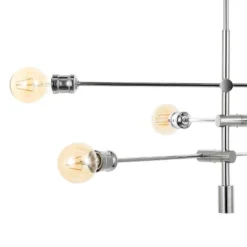 36" 6-Light Atlas Modern Vintage Iron Arm-Adjustable LED Chandelier Chrome - JONATHAN Y 15 36" 6-Light Atlas Modern Vintage Iron Arm-Adjustable LED Chandelier Chrome - JONATHAN Y -Adesso Sales Store GUEST 42637813 a23e 4b93 8049 1516d1b8a38b