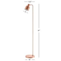 57" Metal Brandon Task Floor Lamp (Includes LED Light Bulb) Copper - JONATHAN Y -Adesso Sales Store GUEST 433cb7a7 16e6 4842 b736 d473b5f5e150