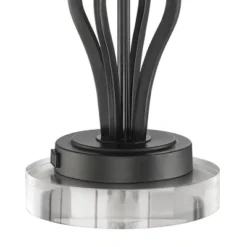 360 Lighting Heather Modern Accent Table Lamps Set Of 2 With Round Risers 22 1/2" High Iron USB And AC Power Outlet In Base Off White Glass For Desk -Adesso Sales Store GUEST 440a0266 dbbc 44a0 ace8 cc9927e94f99