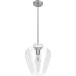 1-Light Vidria Pendant Brushed Nickel - Hunter Fan -Adesso Sales Store GUEST 44c41c1c 843e 4ab9 9985 6a75c1192a19
