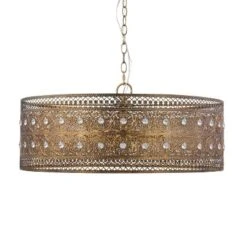 23.5" 3-Light Bryar Chandelier Brass/Crystal - River Of Goods -Adesso Sales Store GUEST 47e8ea38 748e 4496 8ba9 60e98ab9cf78