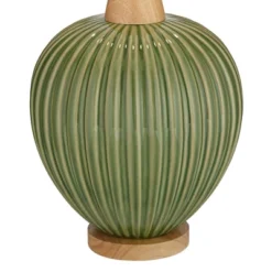 360 Lighting Sevilla 29" Tall Mid Century Modern End Table Lamp Green Ceramic Single Living Room Bedroom Bedside Nightstand House Oatmeal Shade -Adesso Sales Store GUEST 4d2f3bda a3fb 431d b056 6004d4cc8e61