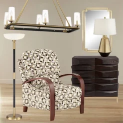 Possini Euro Design Modern Torchiere Floor Lamp Light Blaster LED 72.25" Tall Antique Brass And Matte Black Opal Glass For Living Room Bedroom -Adesso Sales Store GUEST 4f50f658 24ec 4b58 b179 5fefd47ece58