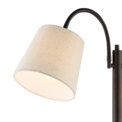 360 Lighting Modern Floor Lamp 56" Tall Dark Bronze Twin Arm Adjustable Gooseneck Neutral Cotton Drum Shade For Living Room Reading Bedroom 10 360 Lighting Modern Floor Lamp 56" Tall Dark Bronze Twin Arm Adjustable Gooseneck Neutral Cotton Drum Shade For Living Room Reading Bedroom -Adesso Sales Store GUEST 5258fdca d219 4c8e a937 be96fdcebb4f
