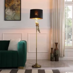 64.5" Modern Elegance Golden Peacock On A Pedestal Polyresin Floor Lamp - Ore International -Adesso Sales Store GUEST 557f8d00 b7ec 4812 8373 15a3b57c439a