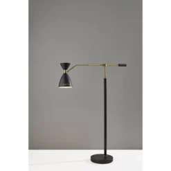 Oscar Adjustable Floor Lamp Black - Adesso