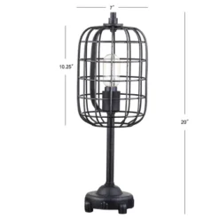 20" Metal Odette Industrial Table Lamp (Includes Light Bulb) Black - JONATHAN Y -Adesso Sales Store GUEST 5647fb16 b9c8 4103 8aa0 6333264accc2