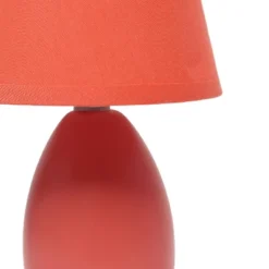 9.45" Petite Ceramic Oblong Bedside Table Desk Lamp With Matching Tapered Drum Shade Orange - Creekwood Home 15 9.45" Petite Ceramic Oblong Bedside Table Desk Lamp With Matching Tapered Drum Shade Orange - Creekwood Home -Adesso Sales Store GUEST 570b7494 2445 47c9 98cf 9ce213140af8