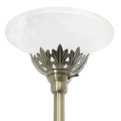 3 Light Floor Lamp With Scalloped Glass Shade Antique Brass - Elegant Designs 11 3 Light Floor Lamp With Scalloped Glass Shade Antique Brass - Elegant Designs -Adesso Sales Store GUEST 58352c9f 0654 408a a910 51714e4d359c