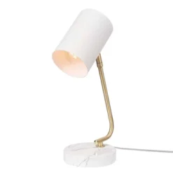 15" Novogratz X Globe Athena White Desk Lamp - Globe Electric -Adesso Sales Store GUEST 59fa1bab f1c0 4e9e 9e76 343ee1845423