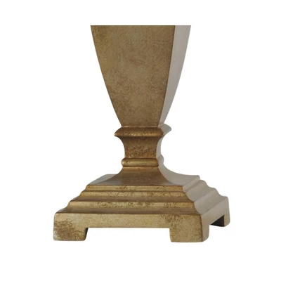 Set Of 2 Roman Traditional Table Lamps With Fabric Shade Gold/White - StyleCraft 2 Set Of 2 Roman Traditional Table Lamps With Fabric Shade Gold/White - StyleCraft - Image 2