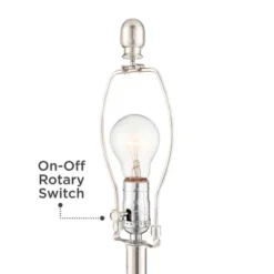 Regency Hill Luca Modern Table Lamps 25 1/2" High Set Of 2 Twisted Glass With USB Charging Port White Drum Shade For Bedroom Living Room Office Desk -Adesso Sales Store GUEST 5b02dd6d 8018 4bb8 91ab 1e541c851876