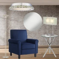 Possini Euro Design Charles Street Modern Desk Lamp 23" High Chrome Satin Nickel Frosted Slump Glass Shade For Bedroom Living Room Bedside Nightstand -Adesso Sales Store GUEST 5d3ac182 d3e8 4454 a5fa bd8664356ef1