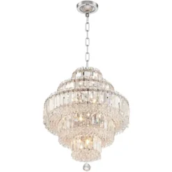 Vienna Full Spectrum Magnificence Chrome Chandelier 18 1/2" Wide Modern Faceted Crystal Glass 18-Light LED Fixture For Dining Room Home Kitchen Island -Adesso Sales Store GUEST 618e0001 f3f8 4ca0 939b 8c658e8580cf