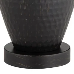 Regency Hill Auburn Rustic Farmhouse Table Lamp 25" High Bronze Hammered Natural Linen Empire Shade For Bedroom Living Room Bedside Nightstand Office -Adesso Sales Store GUEST 64ffa70d 506a 4601 96a5 dd9aa1b44d88