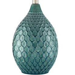 360 Lighting Modern Table Lamp With USB Charging Port 24 3/4" High Sea Foam Ceramic Oatmeal Drum Shade For Living Room Desk Bedroom -Adesso Sales Store GUEST 65a82152 1a9a 4a2e 91f6 b84d7352b90d