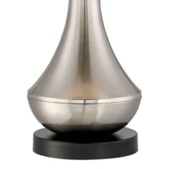 360 Lighting Simon Modern Table Lamps 25 1/2" High Set Of 2 Brushed Nickel With USB Charging Port Ivory Linen Shade For Bedroom Living Room House Desk 6 360 Lighting Simon Modern Table Lamps 25 1/2" High Set Of 2 Brushed Nickel With USB Charging Port Ivory Linen Shade For Bedroom Living Room House Desk -Adesso Sales Store GUEST 65c81d35 b72c 4310 8b86 04909f088c5e