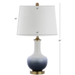 25" Ceramic/Brass Gradient Table Lamp (Includes LED Light Bulb) White - JONATHAN Y -Adesso Sales Store GUEST 66d88602 d3f7 4227 964f 4f8da708c179