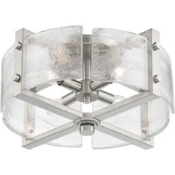 Possini Euro Design Prane Modern Industrial Ceiling Light Semi Flush Mount Fixture 17" Wide Brushed Nickel 4-Light Warped Glass For Bedroom Kitchen 12 Possini Euro Design Prane Modern Industrial Ceiling Light Semi Flush Mount Fixture 17" Wide Brushed Nickel 4-Light Warped Glass For Bedroom Kitchen -Adesso Sales Store GUEST 67a99e33 3ded 4f1c 8926 ed44f24e2ae9