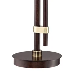 Franklin Iron Works Calyx Modern Industrial Desk Lamp 29" Tall Bronze Brown Cognac Glass Dome Shade For Bedroom Living Room Bedside Nightstand Office -Adesso Sales Store GUEST 6aaf913e acb1 440b aeaa 04299bbb123d