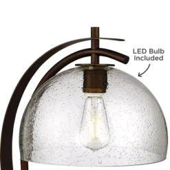 Possini Euro Design Modern Accent Table Lamp With USB Port Filament LED 22.5" High Bronze Metal Glass Dome Shade For Living Room Desk Bedroom -Adesso Sales Store GUEST 6ab167cb ff9d 485d 80f7 635a6c4df405