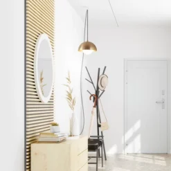 Amelia 1-Light Matte Brass Plug-In Pendant Lighting With Frosted Glass Shade - Globe Electric -Adesso Sales Store GUEST 6b5e9ce9 fcac 4824 8489 5d5735b2b33c