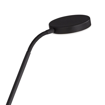 360 Lighting Taylor Modern Torchiere Floor Lamp With Side Light 72" Tall Satin Black LED Adjustable For Living Room Reading Bedroom Office House Home 4 360 Lighting Taylor Modern Torchiere Floor Lamp With Side Light 72" Tall Satin Black LED Adjustable For Living Room Reading Bedroom Office House Home - Image 4