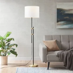 Ellsworth Asymmetrical Floor Lamp Black/Gold - Hampton Hill -Adesso Sales Store GUEST 70d14884 8be0 4682 8f31 e1033aa12a5a