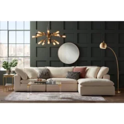 Possini Euro Design Hemingson Gold Large Chandelier 33" Wide Modern Sputnik 12-Light LED Fixture For Dining Room House Foyer Kitchen Island Entryway -Adesso Sales Store GUEST 73b694a8 0a46 4c39 8888 bacef461e3d6