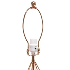 Geometric Wired Table Lamp With Fabric Shade Rose Gold - Lalia Home -Adesso Sales Store GUEST 74c6f8f7 8ff9 4cdd 9bf5 e5eb6b0ab387