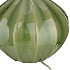 360 Lighting Modern Table Lamp With USB Charging Port 20.5" High Green Ribbed Ceramic Oatmeal Fabric Drum Shade For Bedroom Desk (Color May Vary) -Adesso Sales Store GUEST 753399ec 6a90 40ec 9e02 fb3b257e4c6c