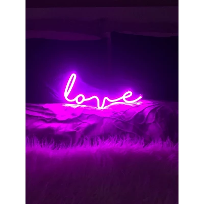 Amped Co 16" X 7” LED Neon Light Indoor Wall Sign With Line Switch, Magenta 4 Amped Co 16" X 7” LED Neon Light Indoor Wall Sign With Line Switch, Magenta - Image 4