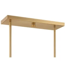 Possini Euro Design Kime Gold Linear Pendant Chandelier 50" Wide Modern 8-Light Fixture For Dining Room House Foyer Kitchen Island Entryway Bedroom -Adesso Sales Store GUEST 78149ca9 fbb3 4e9a 9e8f 393470bf8512