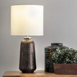 NuLOOM Menlo 22" Glass Glittered Table Lamp