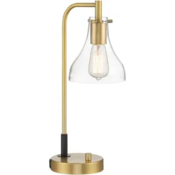 Possini Euro Design Possini Euro Kinzie Desk Lamp With Power Outlet And USB Ports Warm Gold -Adesso Sales Store GUEST 7f88220f 65ba 4b70 8498 c37bc8686c2b