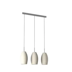 3-Light Batista Glass Pendant Matte Nickel/White - EGLO -Adesso Sales Store GUEST 812eb15e b2b4 40a8 9393 86732ee15c5c