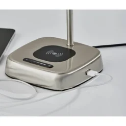 Radley Charge Table Lamp With Smart Switch Silver (Includes LED Light Bulb) - Adesso -Adesso Sales Store GUEST 85ce964b 7473 4c7b bdca 88a5e4f526e5