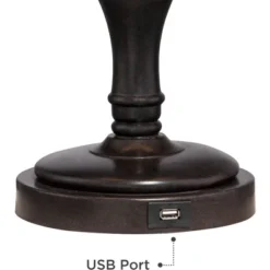 Regency Hill Traditional Desk Table Lamp Swing Arm With Hotel Style USB Charging Port 21.75" High Bronze Metal Faux Leather Bell Shade For Bedroom 10 Regency Hill Traditional Desk Table Lamp Swing Arm With Hotel Style USB Charging Port 21.75" High Bronze Metal Faux Leather Bell Shade For Bedroom -Adesso Sales Store GUEST 872afd39 59ad 48fc ba6a bd78a3759a6f