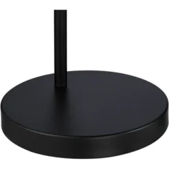 360 Lighting Cora Modern Arc Floor Lamp Standing 72" Tall Black Metal White Linen Drum Shade Decor For Living Room Reading Bedroom Office House Home -Adesso Sales Store GUEST 89785a9d 4182 4691 aba4 5eb045d45ea5