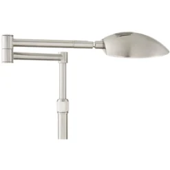 Possini Euro Design Eliptik Modern Desk Table Lamp 24 1/2" High Satin Nickel LED Swing Arm Adjustable Height For Bedroom Living Room Nightstand Office -Adesso Sales Store GUEST 8a7413ef 0643 4ac1 9f68 9f61cfe1a0ac
