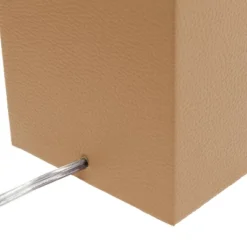 21" Lexington Leather Base Modern Home Decor Bedside Table Lamp With USB Charging Port And Fabric Shade - Lalia Home -Adesso Sales Store GUEST 8a9b0aa2 6152 4e0e 9f9f e4a699dbe617