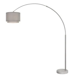 FC Design Modern 81" Tall Standing Adjustable Arched Floor Lamp With Double Drum Shade And Marble Base -Adesso Sales Store GUEST 8b637233 7110 426e a8a1 064c20c394e1