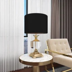 Crystal Table Lamp With Drum Shade Gold - Olivia & May 28 Crystal Table Lamp With Drum Shade Gold - Olivia & May -Adesso Sales Store GUEST 8b9552eb c882 4459 a012 4cb038c66d37