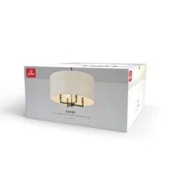 4-Light Matte Black Chandelier With Beige Fabric Shade - Globe Electric -Adesso Sales Store GUEST 91612bb5 5858 4673 ba1c b2fd28e74a77